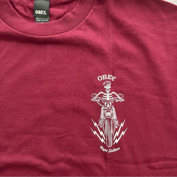 NWT Obey Propaganda Night Stalkers Adult Unisex Graphic Tee - Picture 5 of 7